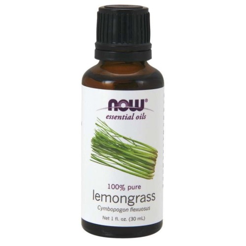 100% Olejek z Trawy Cytrynowej  Lemongrass 30 ml NOW FOODS