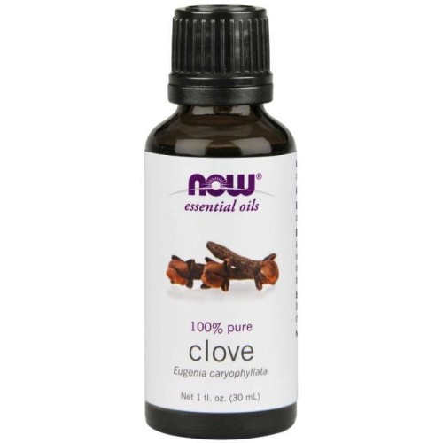100% Olejek Goździkowy - (Clove) Goździki 30 ml NOW FOODS