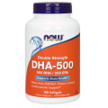 DHA  500 DHA 250 EPA Kwas dokozaheksaenowy 500 mg 180 kapsułek NOW FOODS