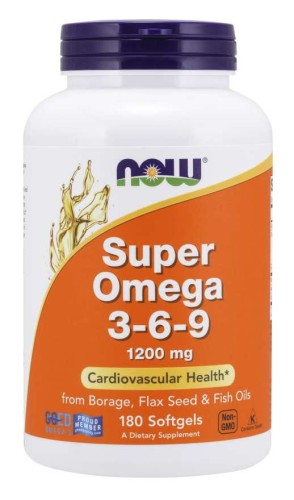 Super Omega 369 1200 mg 180 kapsułek NOW FOODS