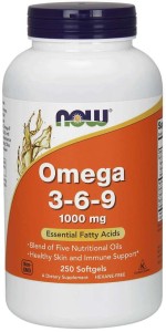 NOW FOODS Omega 3-6-9 1000mg, 250sgels.