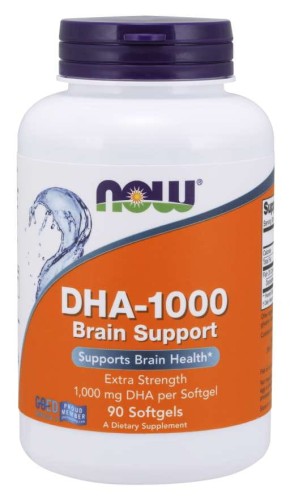 DHA1000 Brain Support 90 kapsułek NOW FOODS