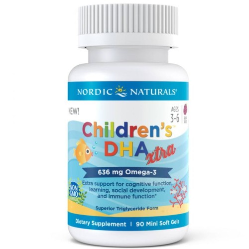 Childrens DHA Xtra 636 mg 90 kapsułek Nordic Naturals