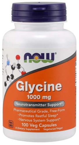 Glycine  Glicyna 1000 mg 100 kapsułek NOW FOODS