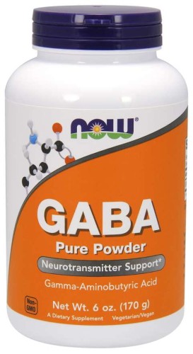 GABA  Kwas Gamma Aminomasłowy 170 g NOW FOODS