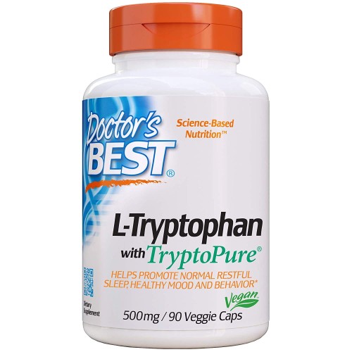 LTryptofan 500 mg 90 kapsułek Doctor's Best