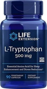 LTryptofan 500 mg 90 kapsułek Life Extension