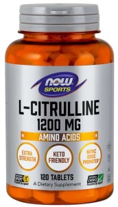 LCitrulline  LCytrulina 1200 mg 120 tabletek NOW FOODS