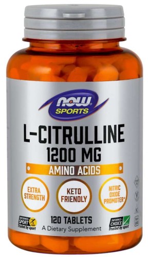 LCitrulline  LCytrulina 1200 mg 120 tabletek NOW FOODS