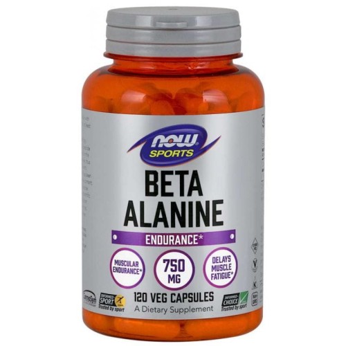 CarnoSyn Beta Alanina 750 mg 120 kapsułek NOW FOODS