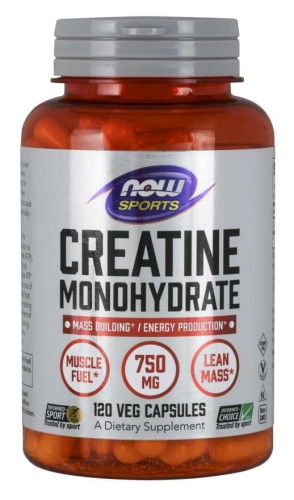 Kreatinmonohydrat Kreatinmonohydrat 750 MG 120 Kapseln NOW FOODS