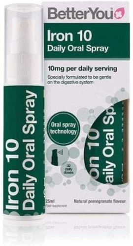 Iron 10 Daily Oral Spray  Żelazo 25 ml BetterYou