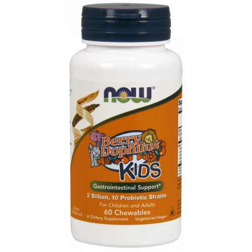 BerryDophilus Kids  Probiotyk dla dzieci 60 tabletek NOW FOODS