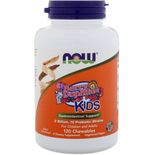 BerryDophilus Kids  Probiotyk dla dzieci 120 tabletek NOW FOODS