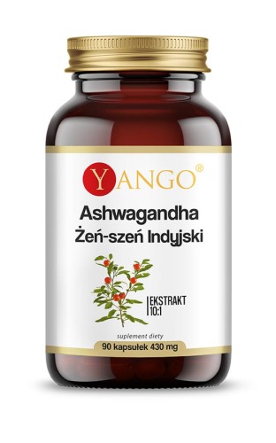 Ashwagandha  ekstrakt 10:1 90 kapsułek Yango