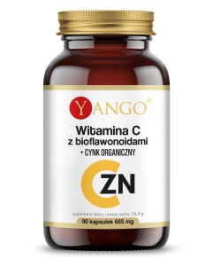 Witamina C z bioflawonoidami i Cynk organiczny 90 kapsułek Yango
