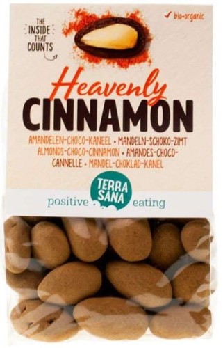 ALMONDS IN MILK CHOCOLATE AND CINNAMON BIO 150 g - TERRASANA