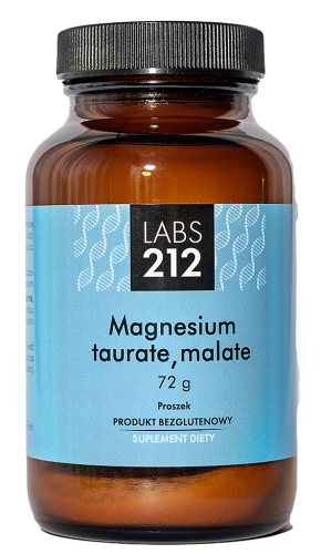 Magnesium Taurate, Malate  Taurynian i Jabłczan magnezu 72 g Labs212