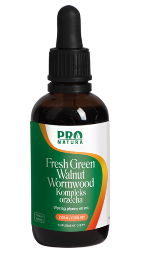 Kompleks orzecha  Fresh Green Walnutin Wormwood 59 ml NOW FOODS