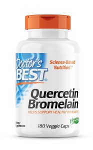 Kwercetyna i Bromelaina Quercetin Bromelain 180 kapsułek  Doctor's Best