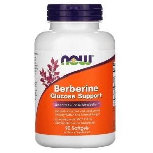 Berberyna Berberine Glucose Support 90 kapsułek NOW FOODS