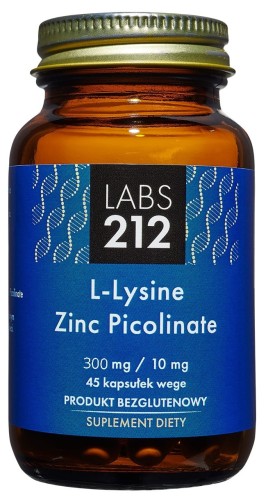 L-Lysine Zinc Picolinate Lizyna i Cynk 45 kapsułek LABS212