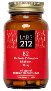 Witamina B2 Riboflavin 5'-Phosphate + Riboflawina 60 kapsułek LABS212