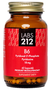 Witamina B6 Pyridoxal 5'-Phosphate + Pyridoxine 60 kapsułek LABS212