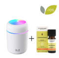 Zestaw Dyfuzor do olejków Appio kolor biały + Olejek z Trawy Cytrynowej Lemongrass Organic 9 ml TISSERAND