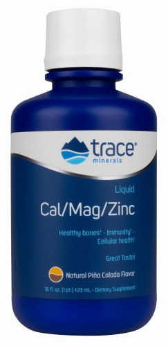 Mieszanka Wapnia Magnezu i Cynku w płynie Liquid Cal/Mag/Zinc  smak pina colada 473 ml TRACE MINERALS