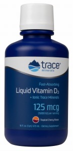 Płynna witamina D3 Liquid Vitamin D3  smak wiśniowo-cytrusowy TRACE MINERALS (473 ml)