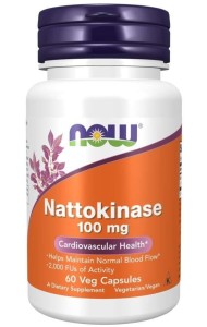 Nattokinase natto 60 kapsułek NOW FOODS