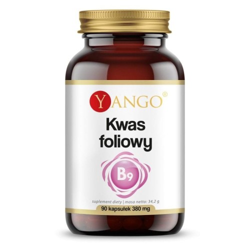 Kwas foliowy Witamina B9 600 mcg 90 kapsułek YANGO
