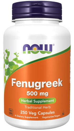 Kozieradka Fenugreek  500 mg 250 kapsułek NOW FOODS