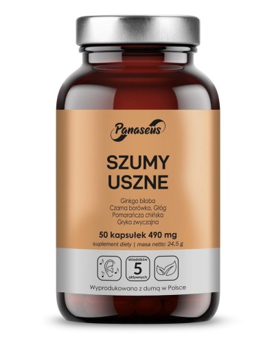 Szumy Uszne Ginkgo biloba  50 kapsułek Panaseus