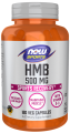 HMB 500 mg Leucyna 120 kapsułek NOW FOODS Sports