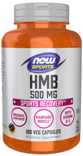 HMB 500 mg Leucyna 120 kapsułek NOW FOODS Sports