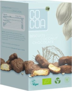 MINI THEEBOEKEN IN BIO KOKOSNOOT CHOCOLADE 80 g - CACAO