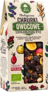 FRUIT CRUNCHES BIO GELYOFILISEERD 40 g - GESCHENKEN VAN DE NATUUR