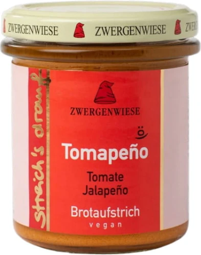 GROENTEPASTA MET JALAPENO PEPERS, GLUTENVRIJ BIO 160 g - ZWERGENWIESE