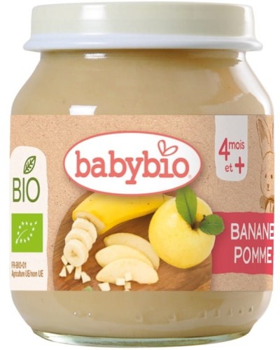 Bananen-Apfel-Dessert ab 4 Monaten glutenfrei BIO 130 g BABYBIO