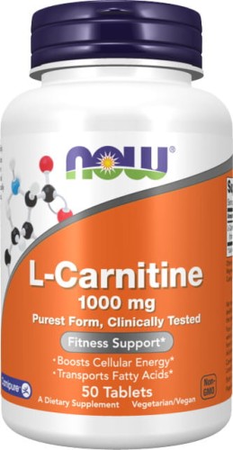 L-Karnityna L-Carnitine 1000mg  50 tabletek NOW FOODS