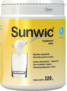 Błonnika z fasoli guar Sunwic Błonnik 220 g HEPATICA