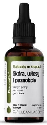 EKSTRAKTY W KROPLACH NA PRAWIDŁOWE KRĄŻENIE ŻYLNE BEZGLUTENOWE 30 ml - PHARMOVIT (CLEAN LABEL)