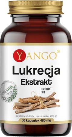Lukrecja  ekstrakt 10:1 60 kapsułek YANGO