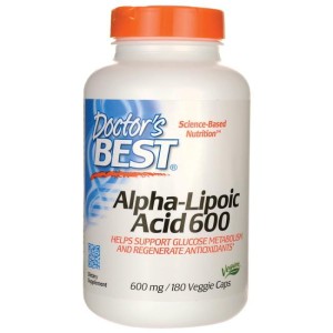 ALA  kwas alfa liponowy 600 mg 180 kapsułek Doctor's Best