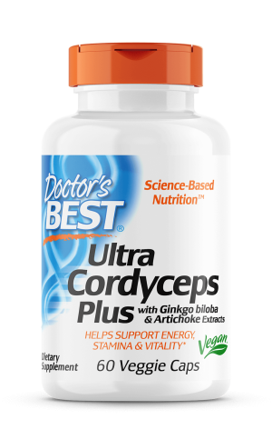 Ultra Cordyceps plus mit Ginkgo Biloba & Artischockenextrakten 60 Kapseln DOCTOR'S BEST