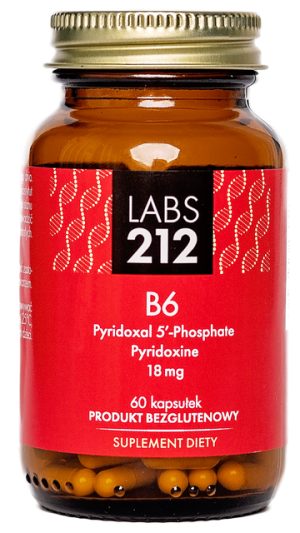 Witamina B6 Pyridoxal 5'-Phosphate + Pyridoxine 60 kapsułek LABS212