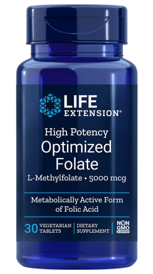 Folian  High Potency Optimized Folate 30 tabletek Life Extension