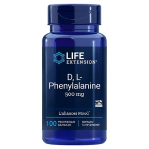 D, LPhenylalanine  DFenyloalanina i LFenyloalanina 100 kapsułek Life Extension
